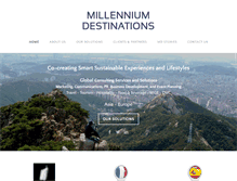 Tablet Screenshot of millennium-destinations.com